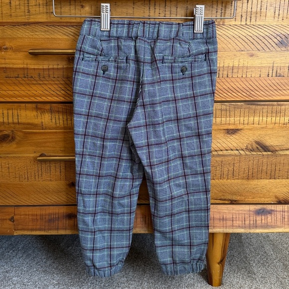 Janie and Jack Plaid Dress Pants in Blue and Gray - Picture 4 of 5